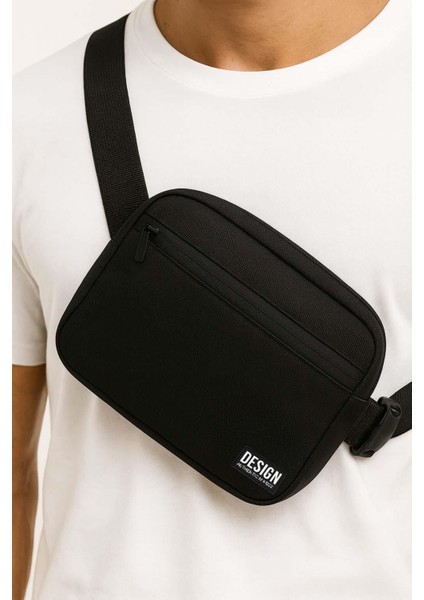Walt Omuz Askılı Çift Bölmeli Su Geçirmez Fermuarlı Spor Erkek Çanta - Siyah fiyatları
