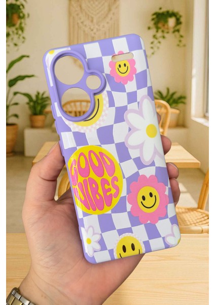 Xiaomi Redmi Note 13 Pro Plus - Good Vibes Silikon Darbe Emici Klasik Korumalı Rubber Kılıf