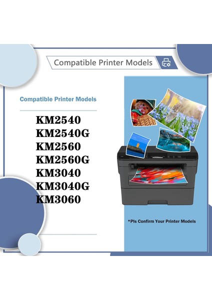 Mita TK-675 Çipli Muadil Toner Kyocera KM-2540 (KM2540) Yazıcı Uyumlu modelleri