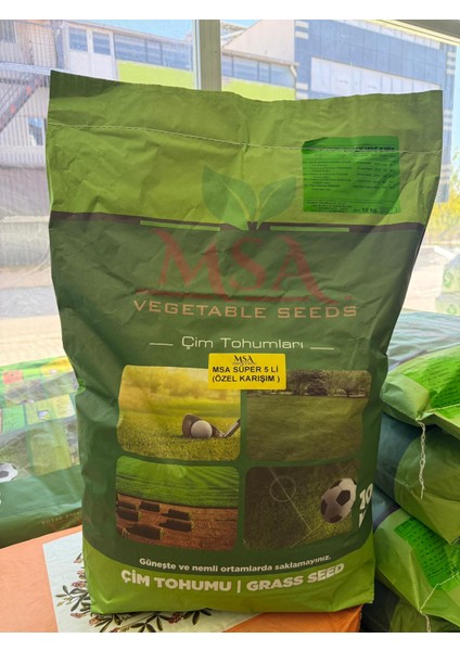 Msa 5 Li Süper Karışim Çim Tohumu 10 kg