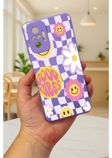 Xiaomi Redmi Note 1o Pro - Good Vibes Silikon Darbe Emici Klasik Korumalı Rubber Kılıf