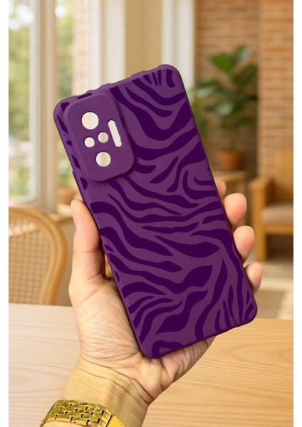 Xiaomi Redmi Note 1o Pro Zebra Desenli Silikon Darbe Emici Klasik Korumalı Rubber Kılıf