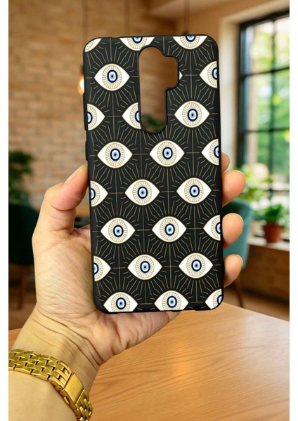Xiaomi Redmi Note 8 Pro Evıl Eye Desenli Silikon Darbe Emici Klasik Korumalı Rubber Kılıf fiyatları