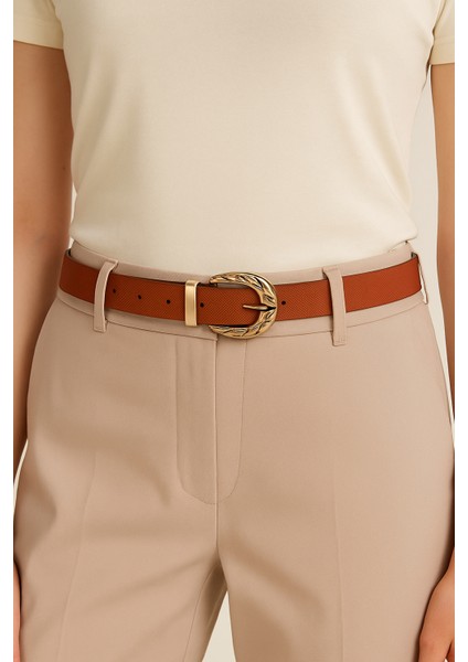 Kadın Suni Deri Kemer Desenli Toka – Şık ve Zarif Günlük Kombinler Için fiyatları