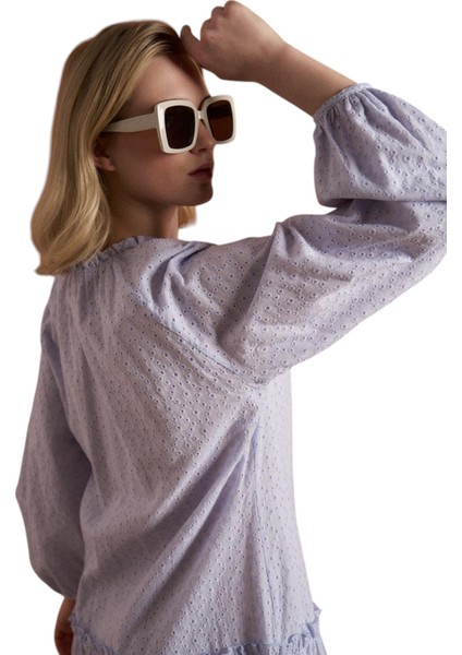 Püsküllü Brode Elbise KAY.KA-B24-23038 indirimleri