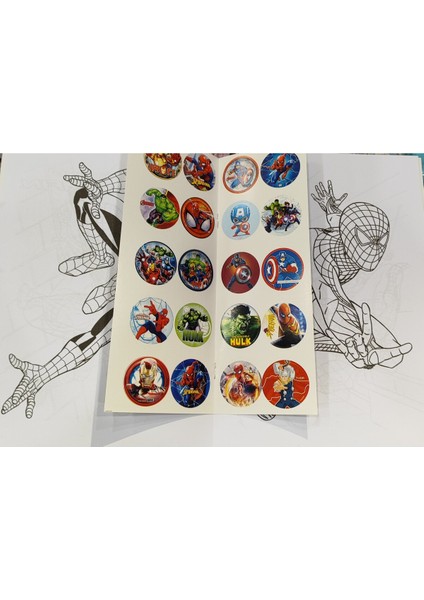 4 Adet Stickerli Boyama Kitabı (Sonic,browstar,süper Kahramanlar,pijamask Figürlü) fırsatları