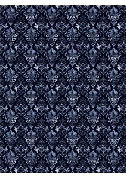 Siyah Damask Desenli Tek Parça Duvar Kağıdı -Isı ve Ses Yalıtımı Yırtılmaz modelleri