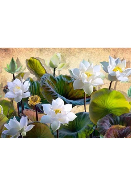 Lotus Çiçeği Desenli Yırtılmaz Slinebilir Tekstil Duvar Kağıdı fiyatları