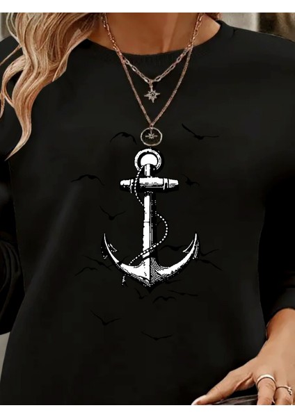 Kadın Uzun Kollu Bisiklet Yaka Desenli Viskon Iki Iplik Bluz fiyatları