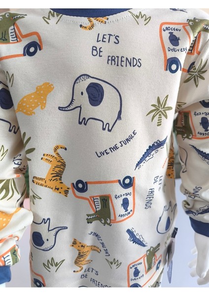 Kız-Erkek Bebek- Çocuk Pijama Takımı %100 Pamuk Uzun Kollu Yuvarlak Yaka Mevsimlik modelleri