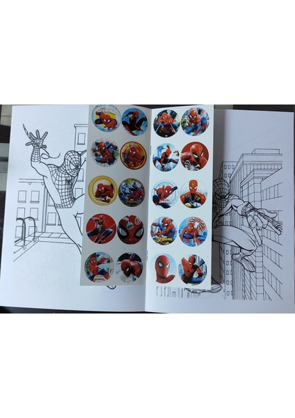 4 Adet Stickerli Boyama Kitabı (Brawlstars,örümcek Ad.,sonic,bluey Figürlü) fiyatları