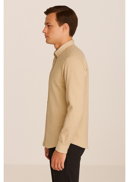 Erkek Regular Fit %100 Keten Uzun Kollu Gömlek modelleri