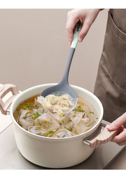 Gıda Sınıfı Silikon Spatula Seti Yapışmaz Tava Özel Yüksek Sıcaklığa Dayanıklı Mutfak Gereçleri Ev Pişirme Spatula Çorba Kaşığı (Yurt Dışından) fiyatları