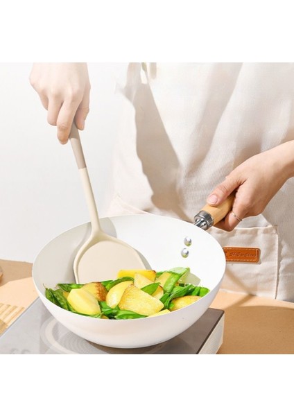 Gıda Sınıfı Silikon Spatula Seti Yapışmaz Tava Özel Yüksek Sıcaklığa Dayanıklı Mutfak Gereçleri Ev Pişirme Spatula Çorba Kaşığı (Yurt Dışından) fiyatları