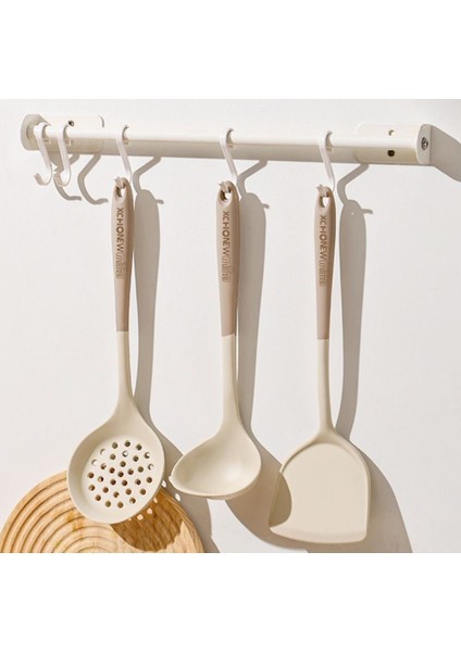 Gıda Sınıfı Silikon Spatula Seti Yapışmaz Tava Özel Yüksek Sıcaklığa Dayanıklı Mutfak Gereçleri Ev Pişirme Spatula Çorba Kaşığı (Yurt Dışından) indirimleri