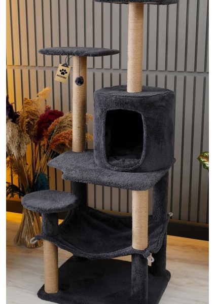 Çok Katlı Yıkanabilir Kedi Tırmalama ve Oyun Evi - Erciyes Antrasit fiyatları