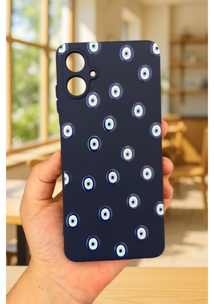 Samsung Galaxy A05 Uyumlu Nazar Boncuk Desenli Silikon Darbe Emici Klasik Korumalı Rubber Kılıf fiyatları