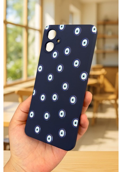 Samsung Galaxy A05 Uyumlu Nazar Boncuk Desenli Silikon Darbe Emici Klasik Korumalı Rubber Kılıf fırsatları