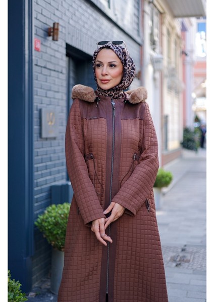 Zerina Kapitone Süet Kap - 422527 indirimleri