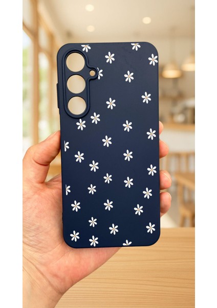 Samsung Galaxy A55 -Mini Papatya Desenli Silikon Darbe Emici Klasik Korumalı Rubber Kılıf fiyatları