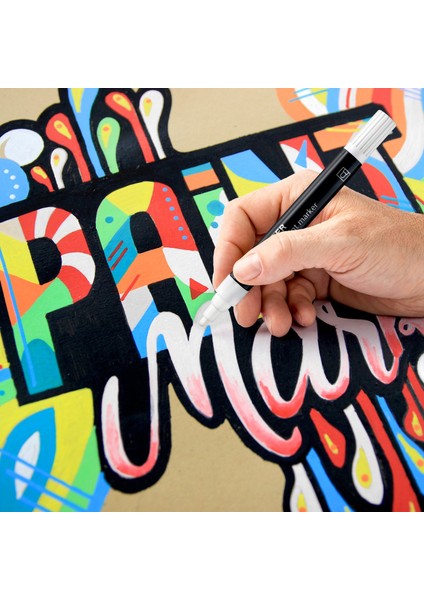 / Wiz Design - 349 C10 Lumocolor Akrilik ( Paınt ) Markör 10 Lu fiyatları