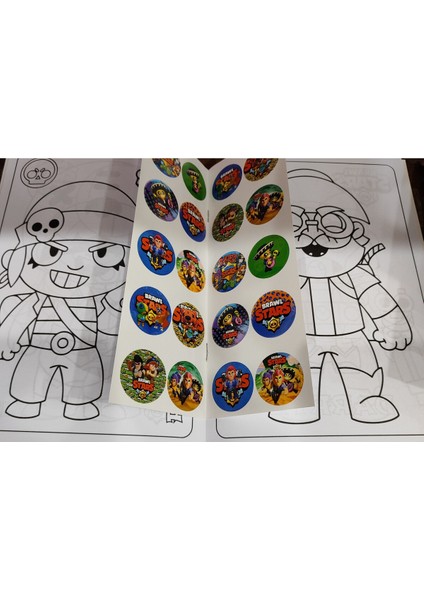 4 Adet Stickerli Boyama Kitabı (Pijamaske,kuromi,brows Stars,unicorn Figürlü indirimleri