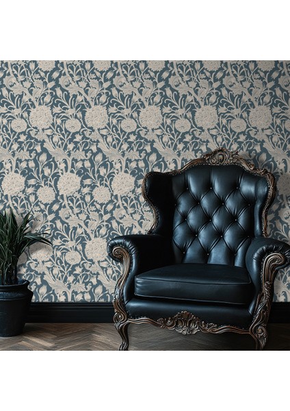 Retro Tarz Duvar Kağıdı Tek Parça Isı ve Ses Yalıtımlı Yırtılmaz