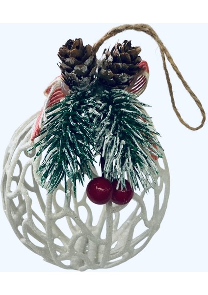 Lüks Tasarım Yılbaşı Süs 1 Adet 12 cm