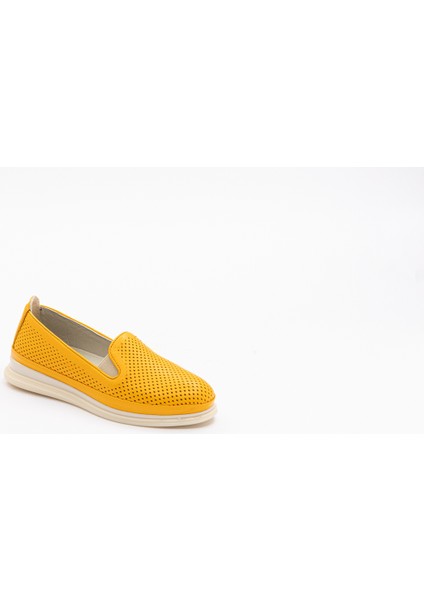 Kadın Deri Sarı Renkli Termo Tabanlı Babet modelleri