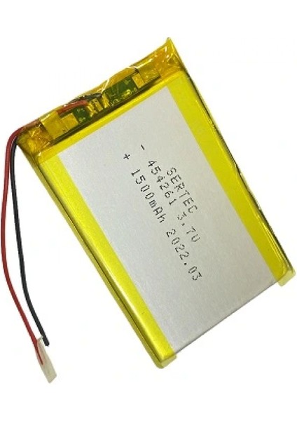 454261 3.7V 1500 MAh Li-Polymer Pil (Devreli/1.5A)