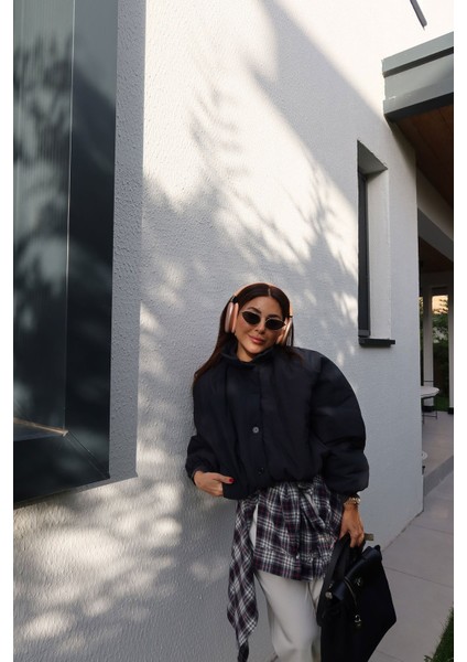 Tok Dokulu Şişme Mont