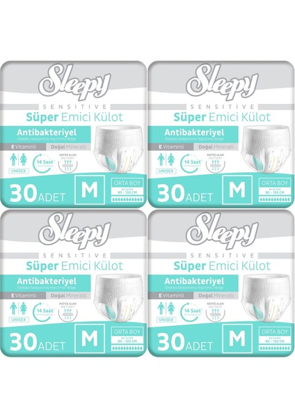 Hasta Bezi Yetişkin Emici Külot M - Orta - Medium 120 Adet (4pk*30)