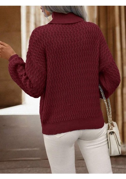 Kadın Uzun Kollu Balıkçı Yaka Triko Bluz fırsatları