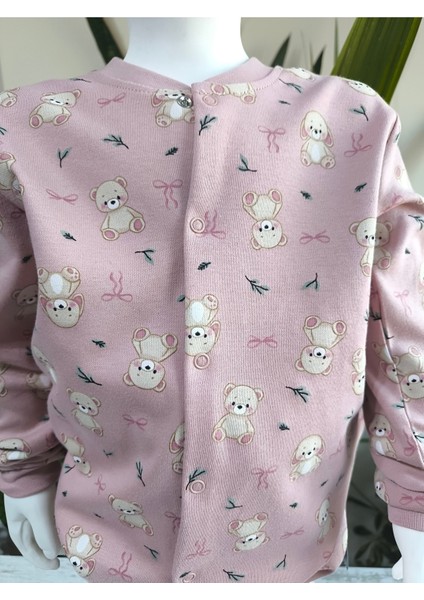 Kız-Erkek Bebek- Çocuk Pijama Takımı %100 Pamuk Uzun Kollu Önü Çıtçıtlı Mevsimlik modelleri