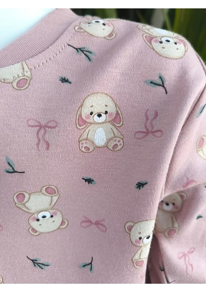 Kız-Erkek Bebek- Çocuk Pijama Takımı %100 Pamuk Uzun Kollu Önü Çıtçıtlı Mevsimlik fırsatları