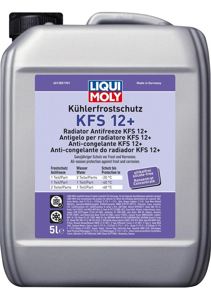 Radyatör Antifrizi Kfs 12+ 5 L