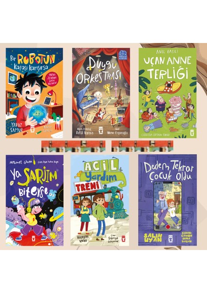 Bir Robotun Kafası Karışırsa, Acil Yardım Treni, Uçan Anne Terliği, Dedem Tekrar Çocuk Oldu, Ya Şarjım Biterse, Duygu Orkestrası(6 Kitap)
