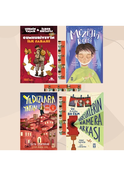 5.6. Sınıf- Yıldızlara Yakın, Müziğin Rengi, Sözcüklerin Kamera Arkası, Cumhuriyet'in Ilk Sabahı (4kitap)