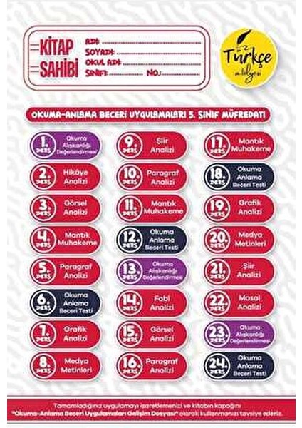 5. Sınıf Okuma Anlama Beceri Uygulamaları LGS Hazırlık İçin Tekil Ürün