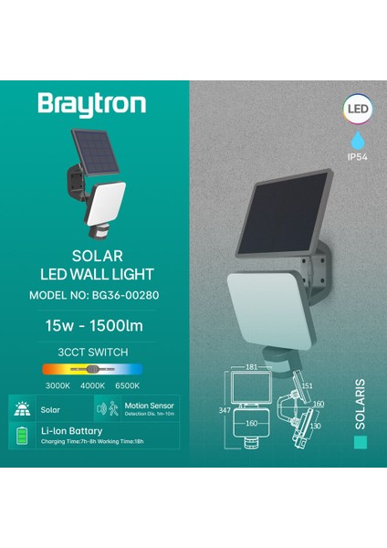 Güneş Enerjili Duvar Armatürü fiyatları