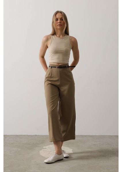 Kemer Pens Detaylı Pantolon - Haki fiyatları