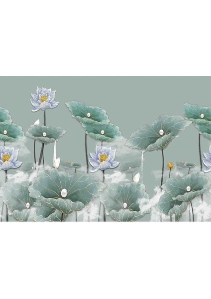 Botanik Çiçekler Desenli Yırtılmaz Slinebilir Tekstil Duvar Kağıdı fiyatları