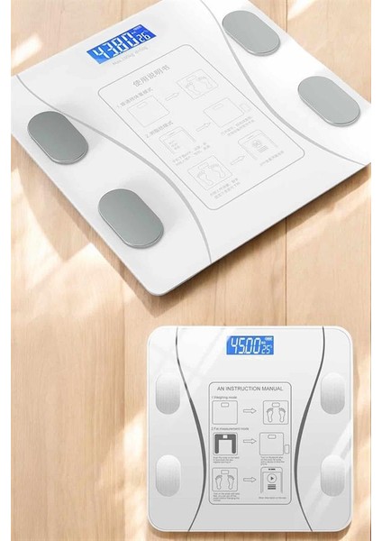 Akıllı Tartı Dijital Baskül Yağ Su Kas Vücut Kitle Kilo Ölçer Tartı - M167K906-R78167 indirimleri