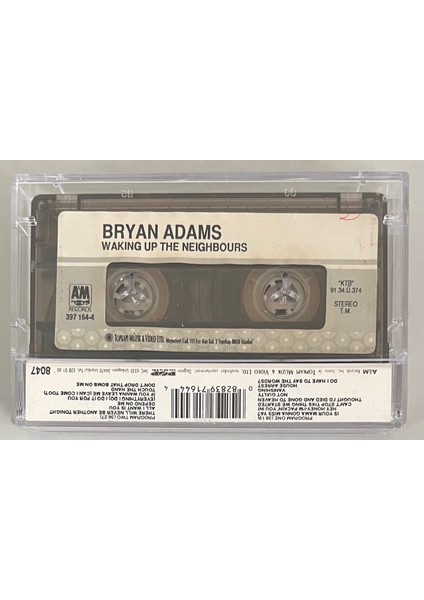 Bryan Adams Waking Up The Neighbours Kaset (Orijinal Dönem Kağıt Baskı Kaset) fiyatları