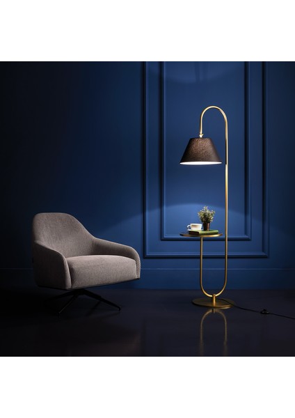 Epic Sehpalı,metal Ayaklı Lambader - Siyah