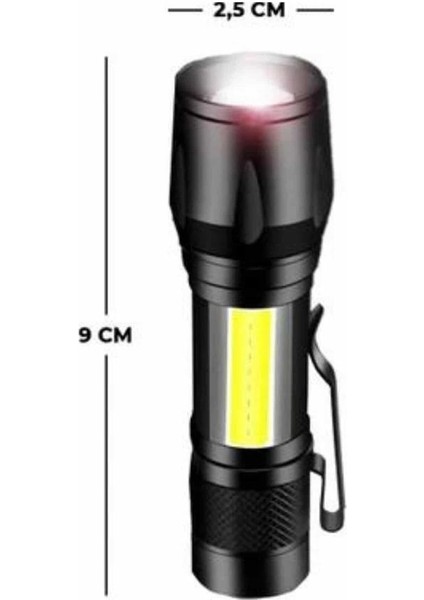 El Feneri Uzun Menzilli USB Şarj Edilebilir Kamp Lambası - M078R696-K78078 indirimleri