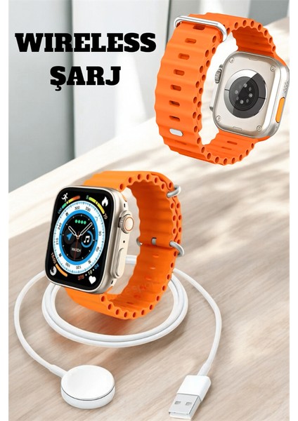 Kablosuz Şarjlı Çağrı ve Müzik Kontrolü Sağlayan Akıllı Saat - M118K310-R62118 modelleri