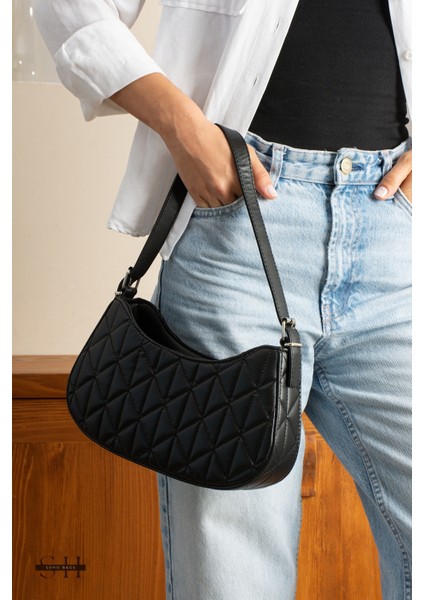 Orijinal Kadın Kolon Askılı Konfor Modeli Mini Baget Tek Gözlü Küçük Boy El Kol ve Omuz Çantası fırsatları