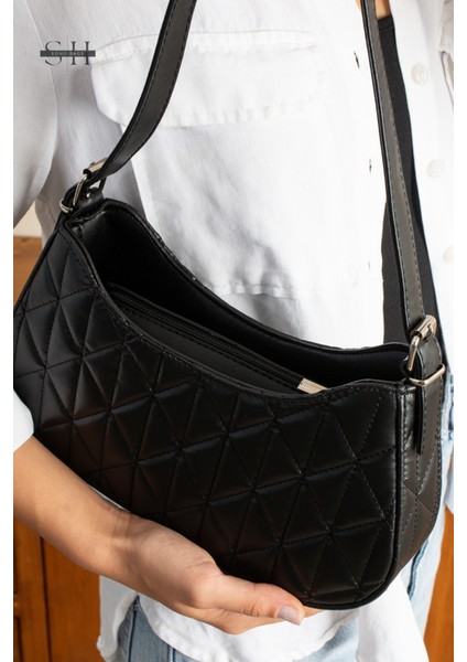 Orijinal Kadın Kolon Askılı Konfor Modeli Mini Baget Tek Gözlü Küçük Boy El Kol ve Omuz Çantası indirimleri