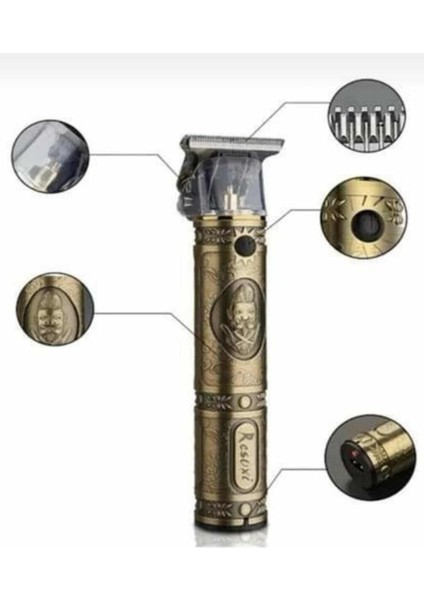 Tıraş Makinesi Şarjlı Çizik Tıraş Paslanmaz Çelik Bıçaklı 4 Taraklı - M856B445-N21856 indirimleri